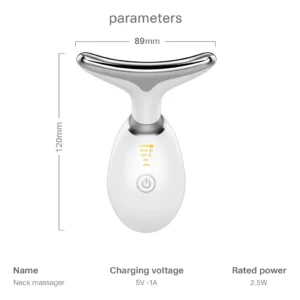 Masajeador Facial Cuello Papada Antiarrugas Reafirmante Blanco