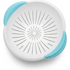 Colador Colapasta Escurridor Plástico Verduras Colador Cocina Celeste