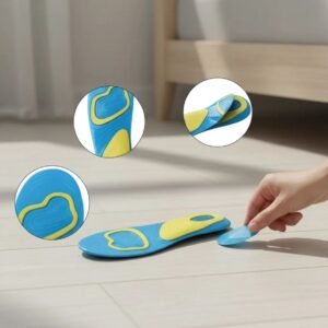 Plantillas Gel Silicona Deportivas Hombre Azul Recortable Talle 42-46