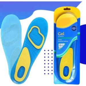 Plantillas Gel Silicona Deportivas Hombre Azul Recortable Talle 42-46