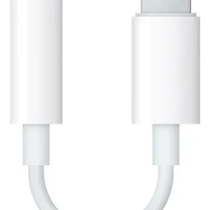 Adaptador De Auriculares 3.5mm Compatible Con Iphone 11 12 13 14 Color Blanco