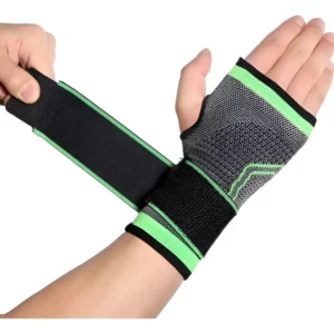 Muñequera Ortopédica Compresión Crossfit Gym New Abrojo Negro