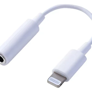 Adaptador De Auriculares 3.5mm Compatible Con Iphone 11 12 13 14 Color Blanco