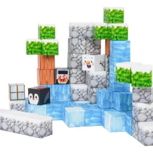 Cubos Magnéticos De Construcción Para Niños 66Pcs Tipo Minecraft