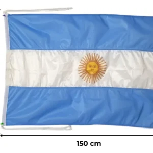 Bandera Argentina Celeste Blanca Con Sol De Mayo Argentina 180X120cm