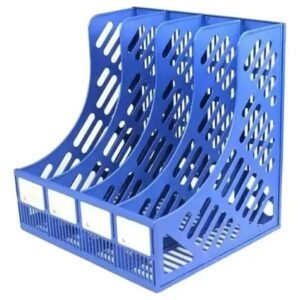 Organizador De Carpeta De Plástico Con 4 Compartimientos