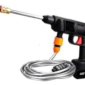 Hidrolavadora A Batería Inalámbrica Portátil Con Accesorios Negro