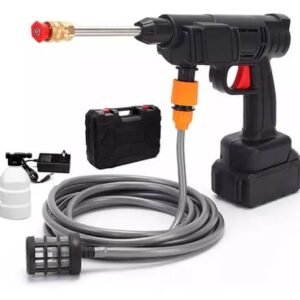 Hidrolavadora A Batería Inalámbrica Portátil Con Accesorios Negro